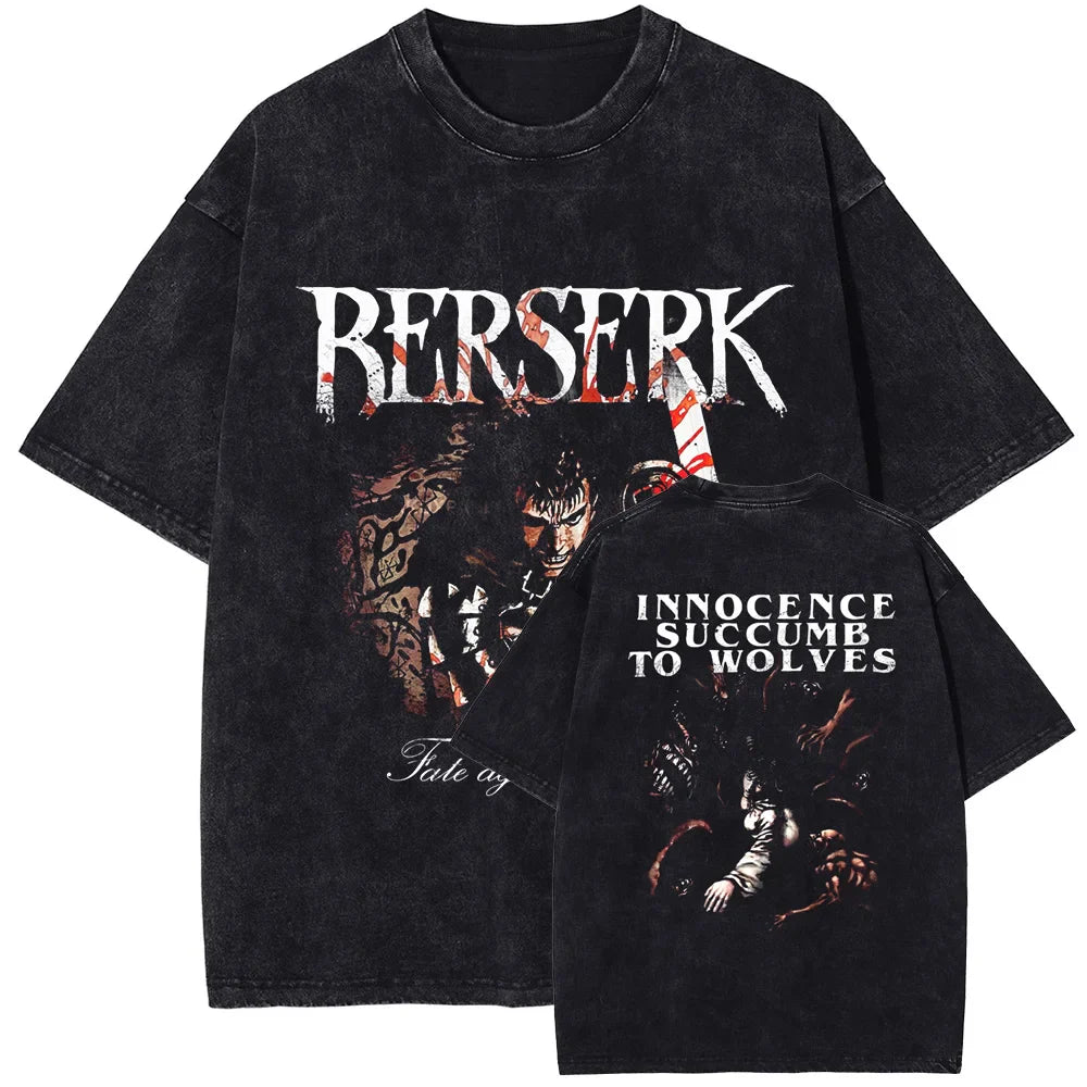 Berserk Guts's Sword Oversized Vintage T-Shirt