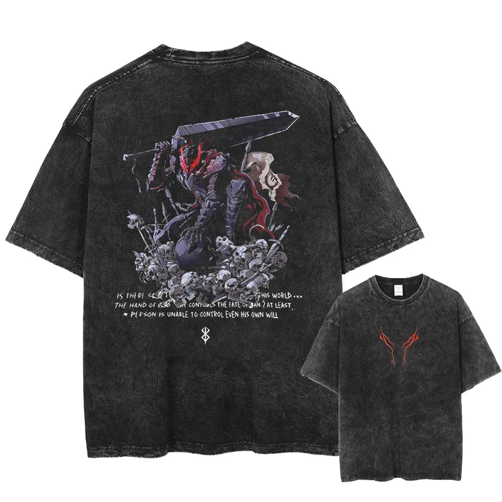 Berserk Guts Berserker Armor Oversized Vintage T-Shirt