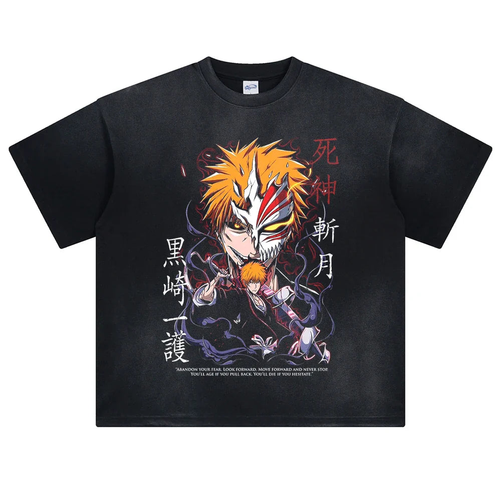 Bleach Ichigo's Darkness Oversized Vintage T-Shirt