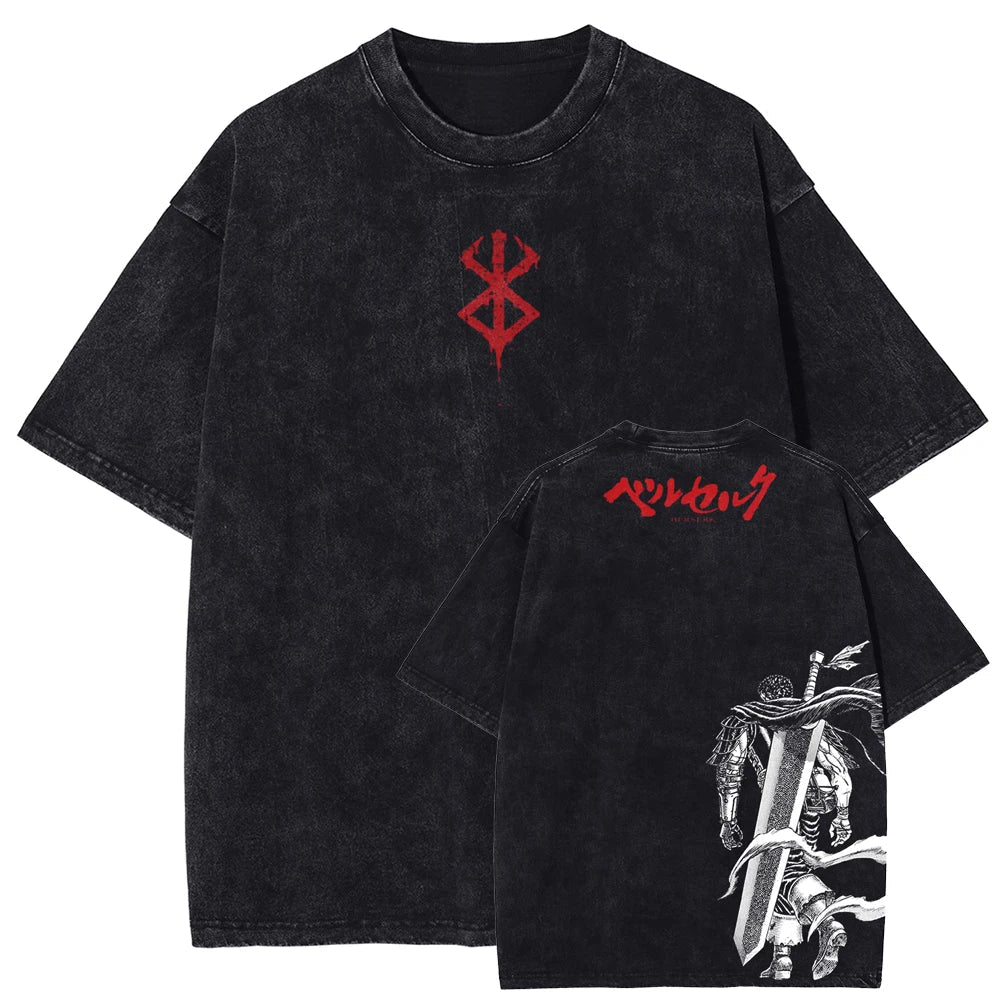 Berserk Guts' Armor Oversized Vintage T-Shirt