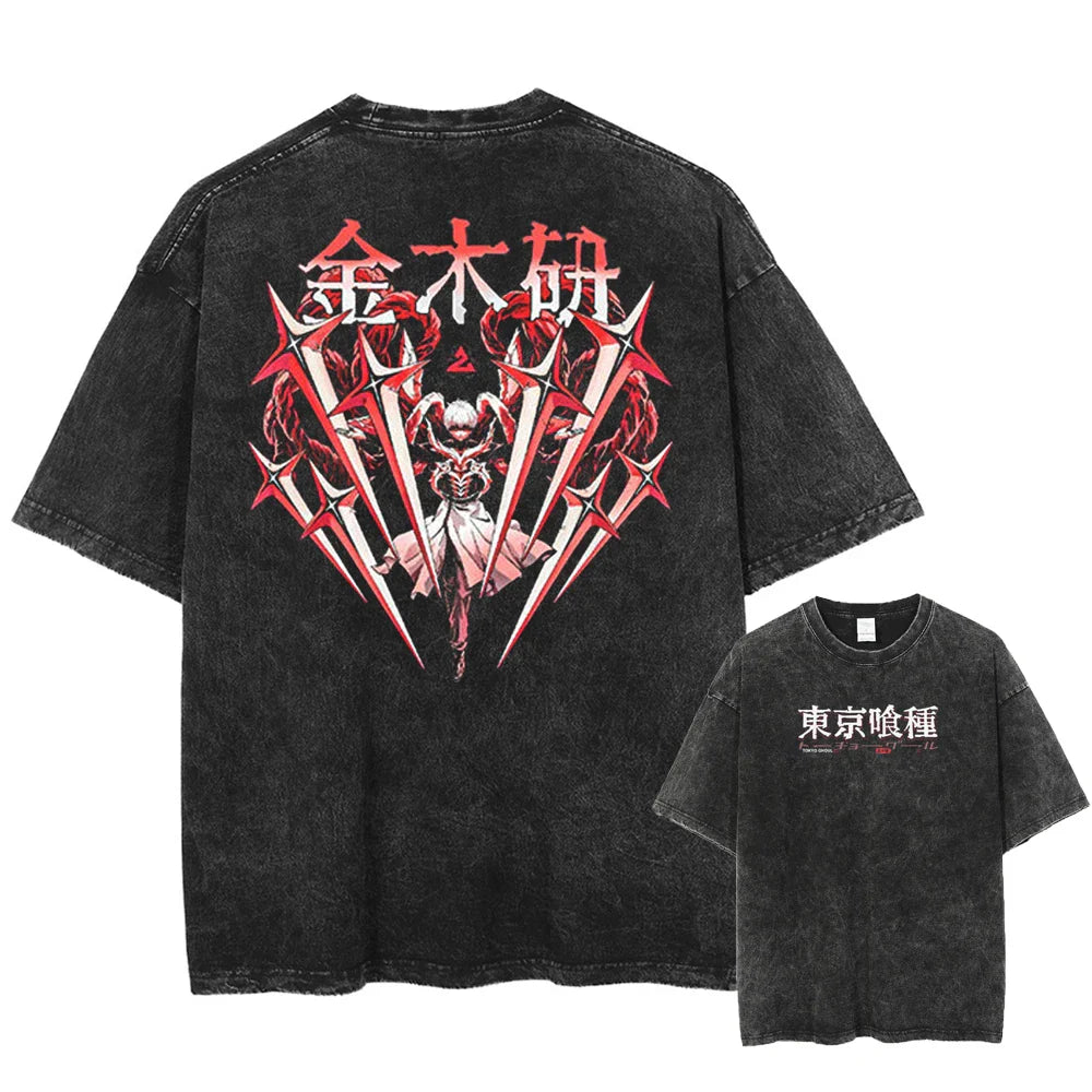 Tokyo Ghoul Half Kakuja Oversized Vintage T-Shirt