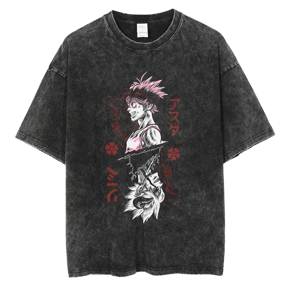 Black Clover Asta Anti-Magic Swordsman Vintage T-Shirt