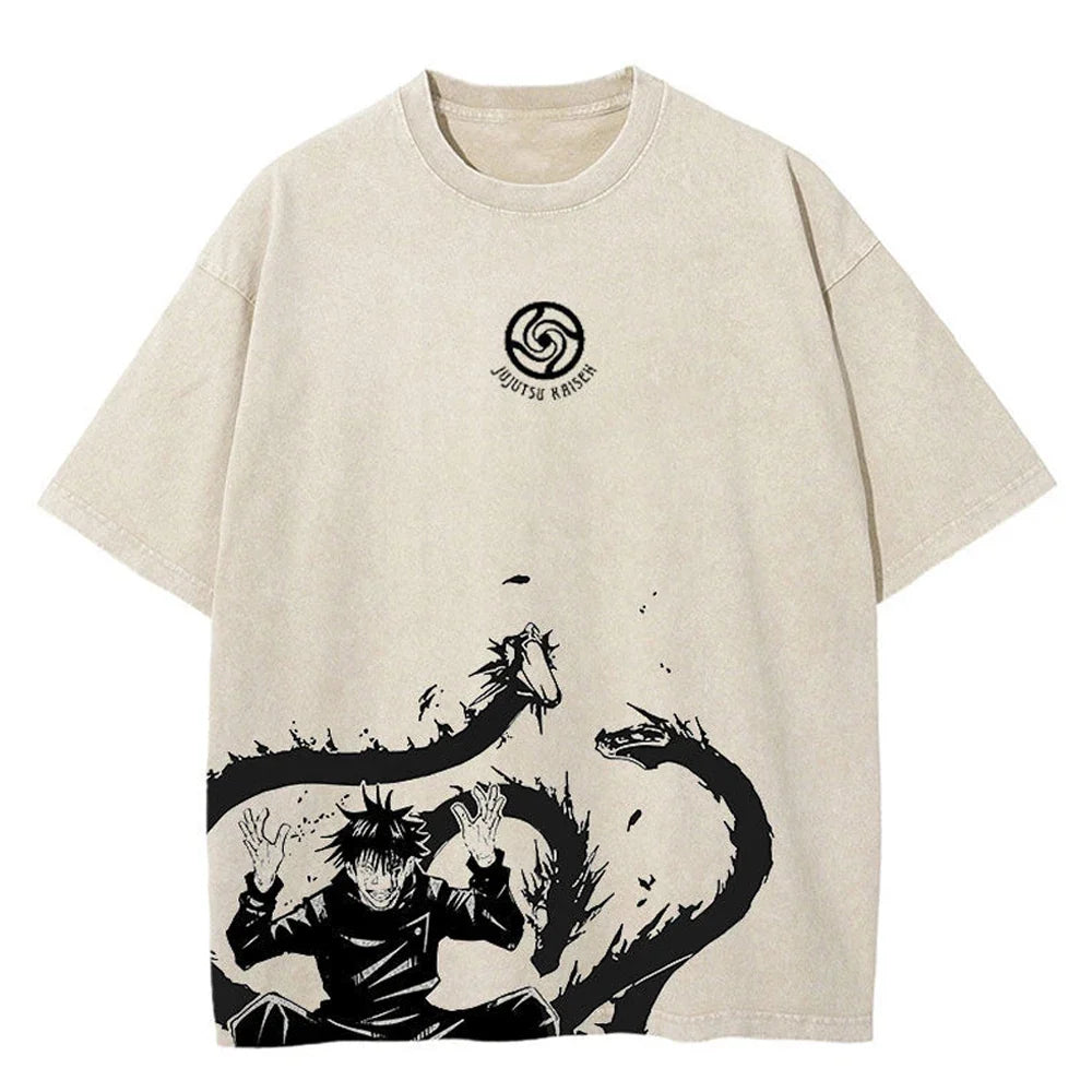 Jujutsu Kaisen Fushiguro Shadow Enchanter Vintage T-Shirt