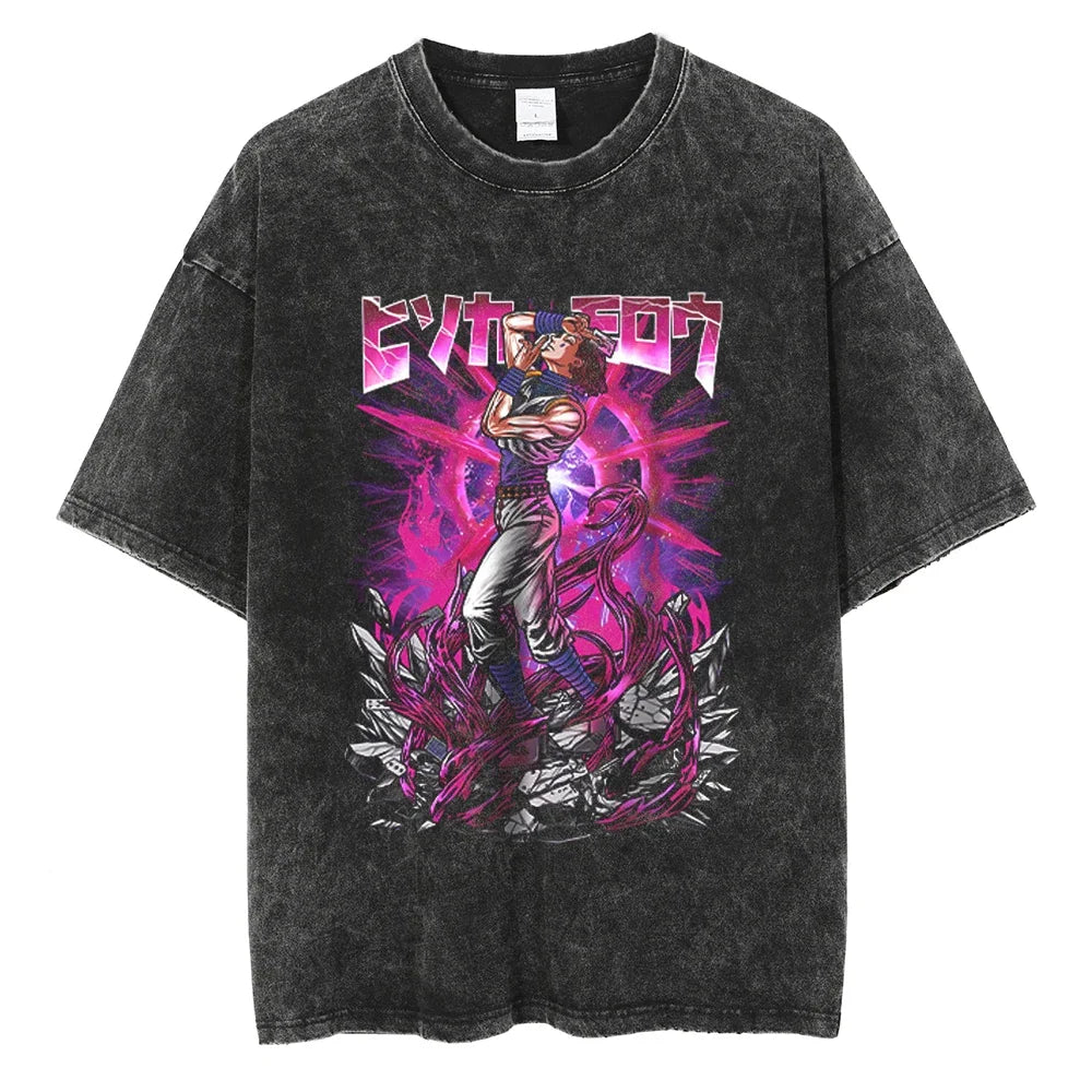 Hunter x Hunter Hisoka The Illusionist Oversized Vintage T-Shirt