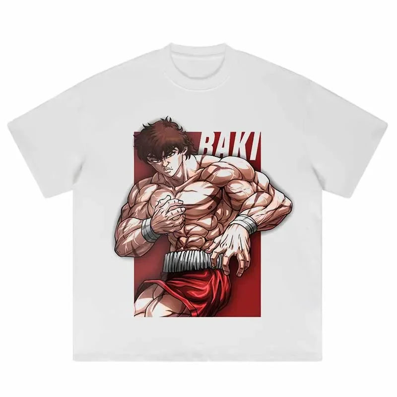 Baki Tenacious Fighter Oversized Vintage T-Shirt