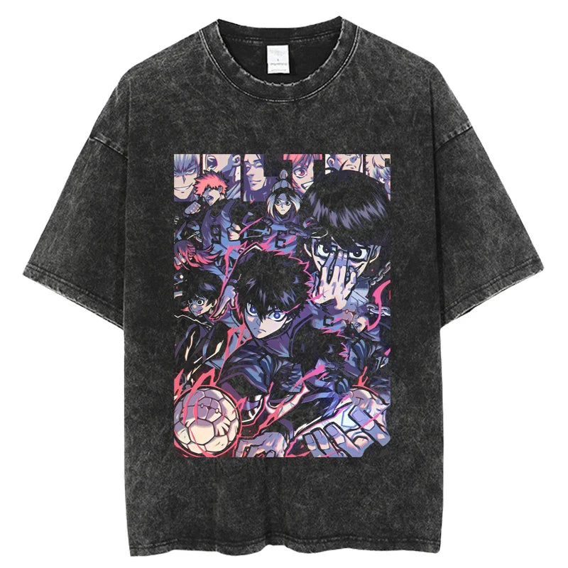 Blue Lock Powerhouse Squad Oversized Vintage T-Shirt