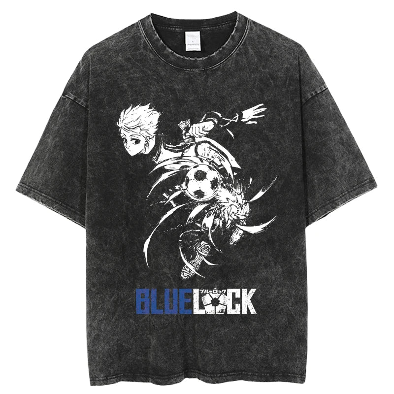 Blue Lock Nagi Smooth Moves Oversized Vintage T-Shirt