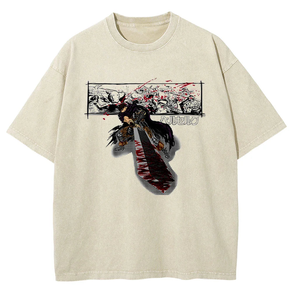 Berserk Guts' Blade Oversized Vintage T-Shirt