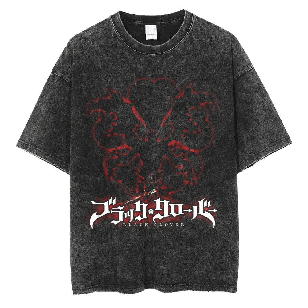 Black Clover Magic Knights Emblem Vintage T-Shirt