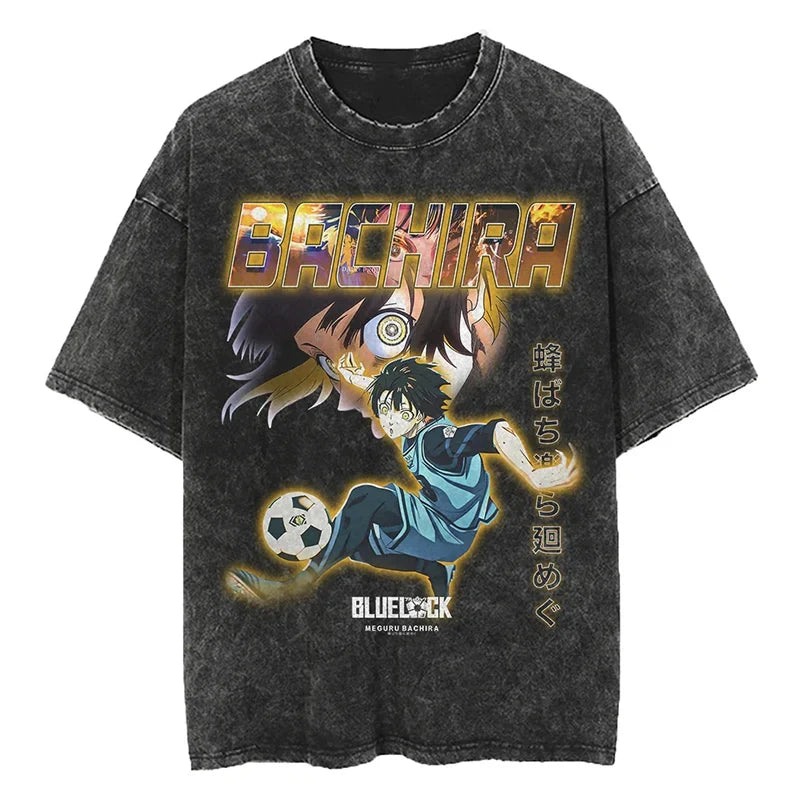 Blue Lock Bachira Speed Demon Oversized Vintage T-Shirt