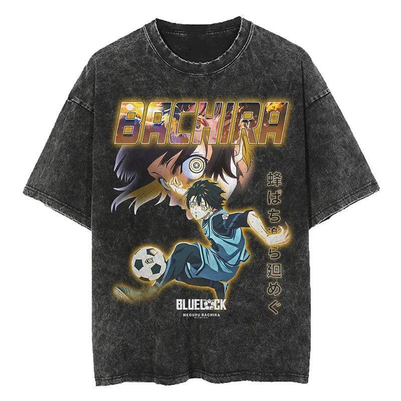 Blue Lock Bachira Speed Demon Oversized Vintage T-Shirt