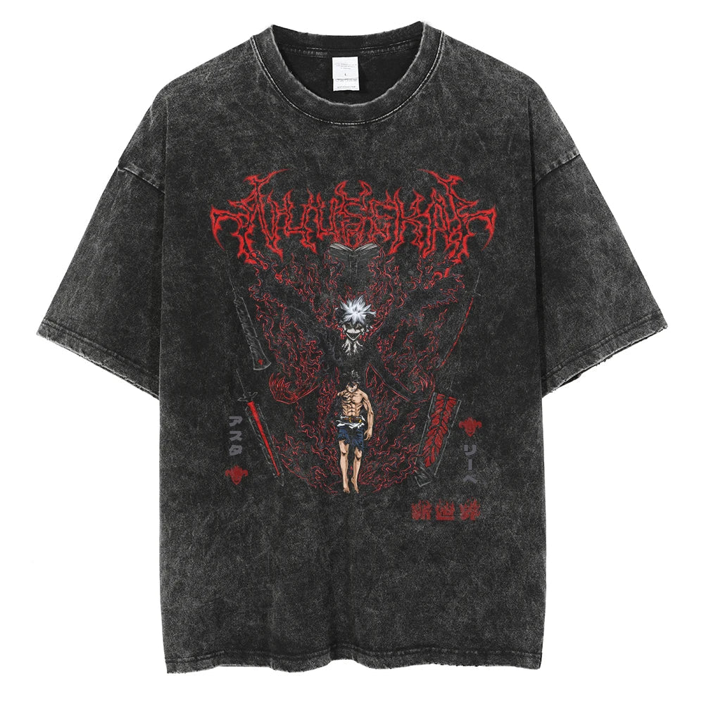 Black Clover Yuno Magic Knight Captain Vintage T-Shirt