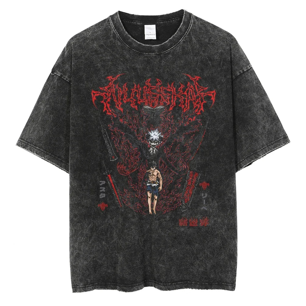 Black Clover Yuno Magic Knight Captain Vintage T-Shirt