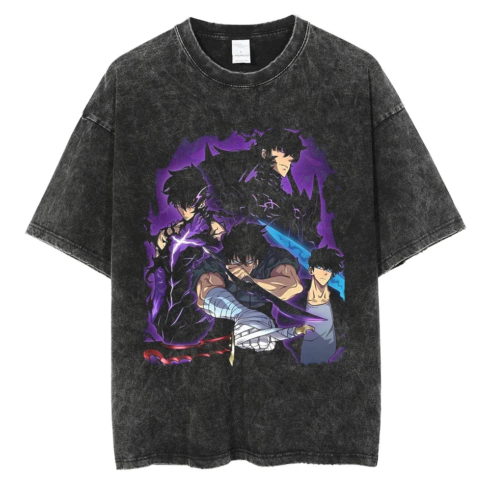 Solo Leveling Sung Suho Future Monarch Vintage T-Shirt