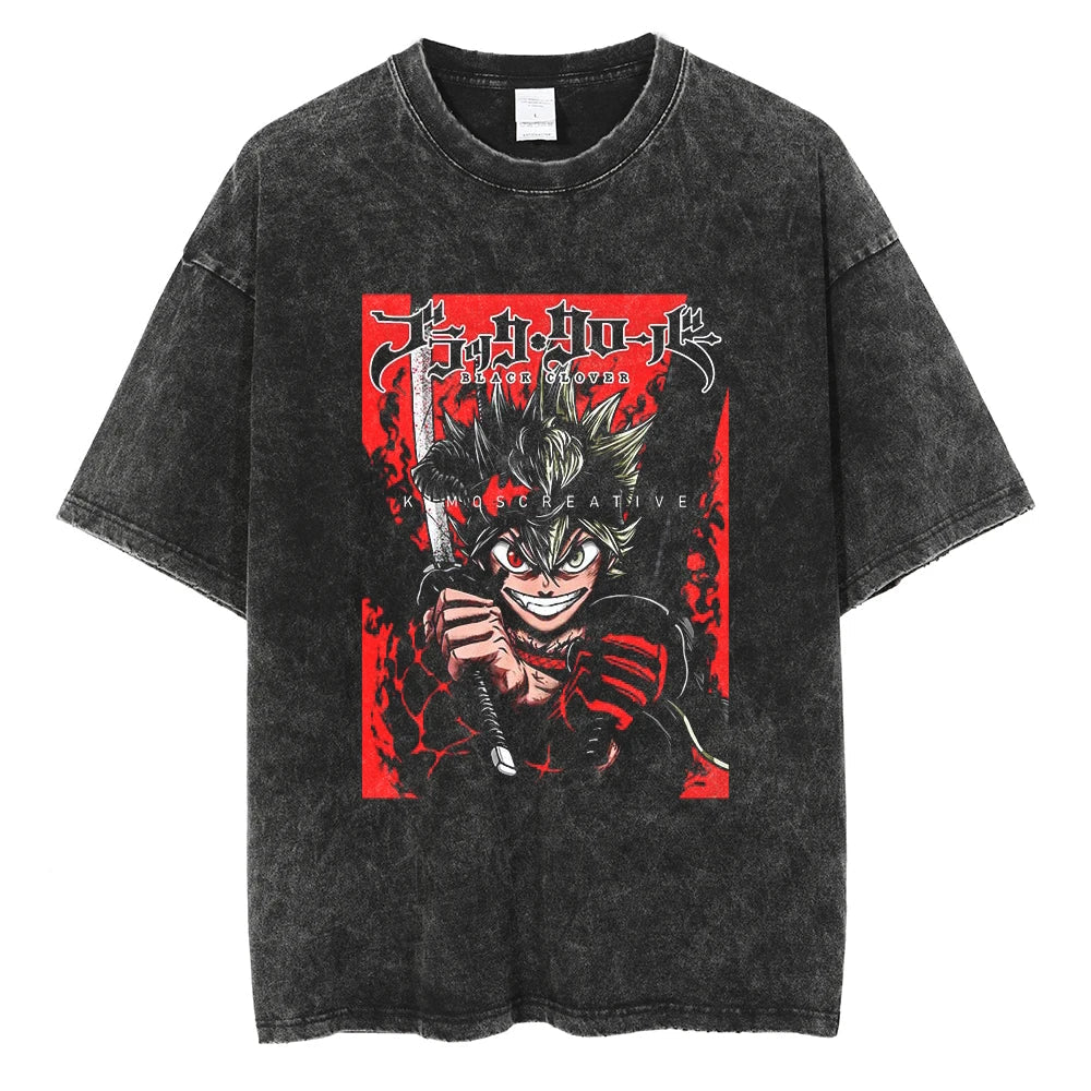 Black Clover Asta and Yuno Adventure Vintage T-Shirt