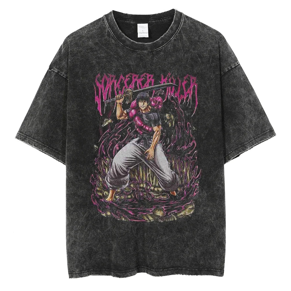 Jujutsu Kaisen Fushiguro Megumi Shikigami Master Vintage T-Shirt
