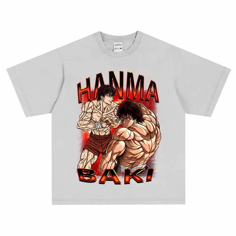 Baki Martial Grit Oversized Vintage T-Shirt