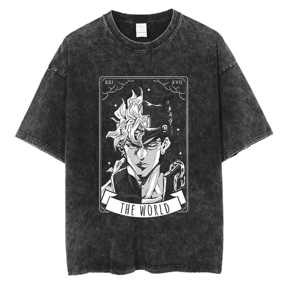 JoJo's Bizarre Adventure Stand's Power Oversized Vintage T-Shirt