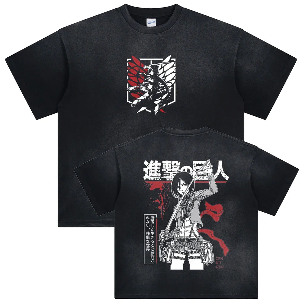 Attack on Titan Mikasa's Strength Vintage T-Shirt