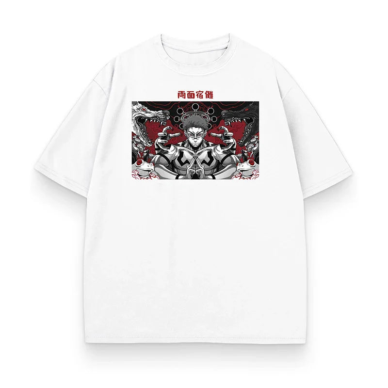 Jujutsu Kaisen Sukuna's Wrath Oversized Graphic T-Shirt