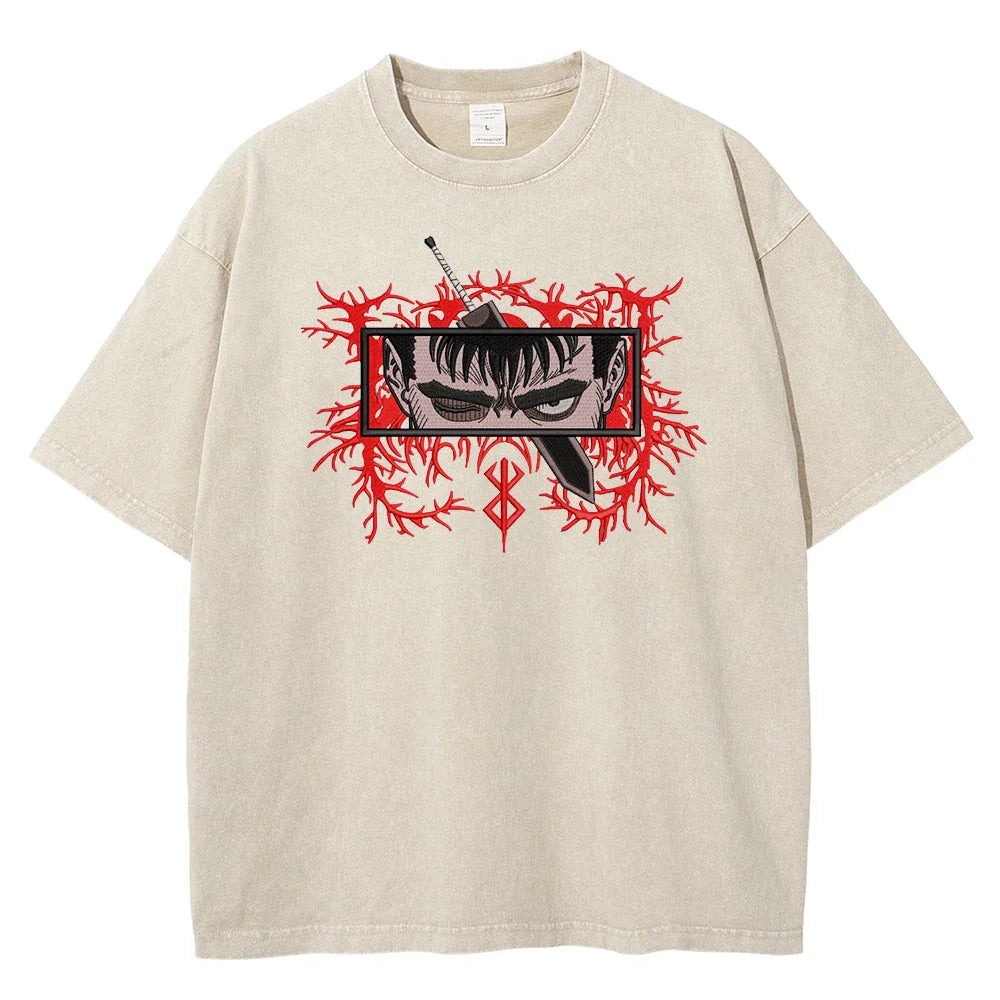 Berserk Guts Endless Warpath Oversized Vintage T-Shirt