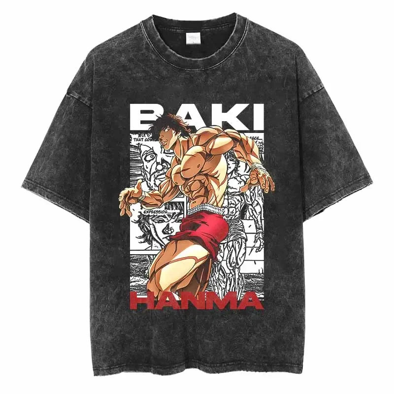 Baki Underdog Champion Oversized Vintage T-Shirt