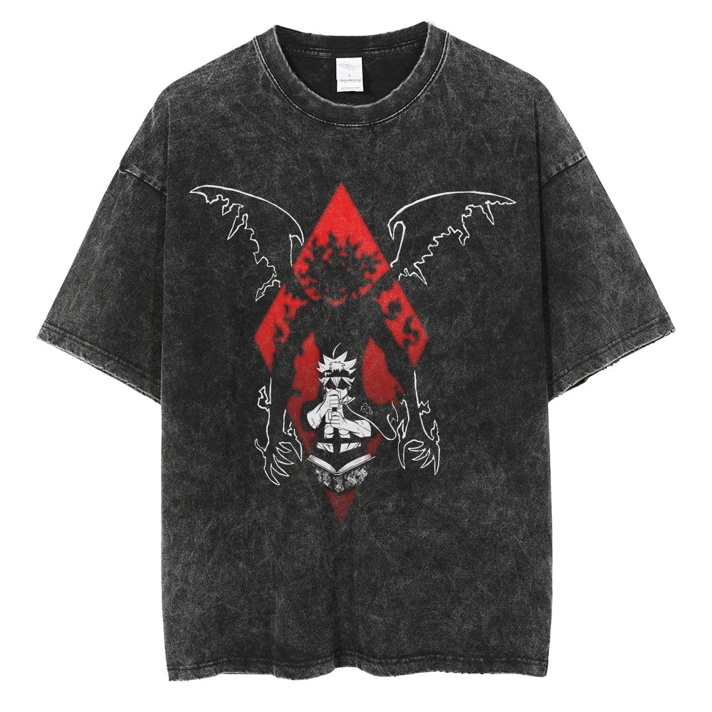 Black Clover Asta Hero of Clover Kingdom Vintage T-Shirt