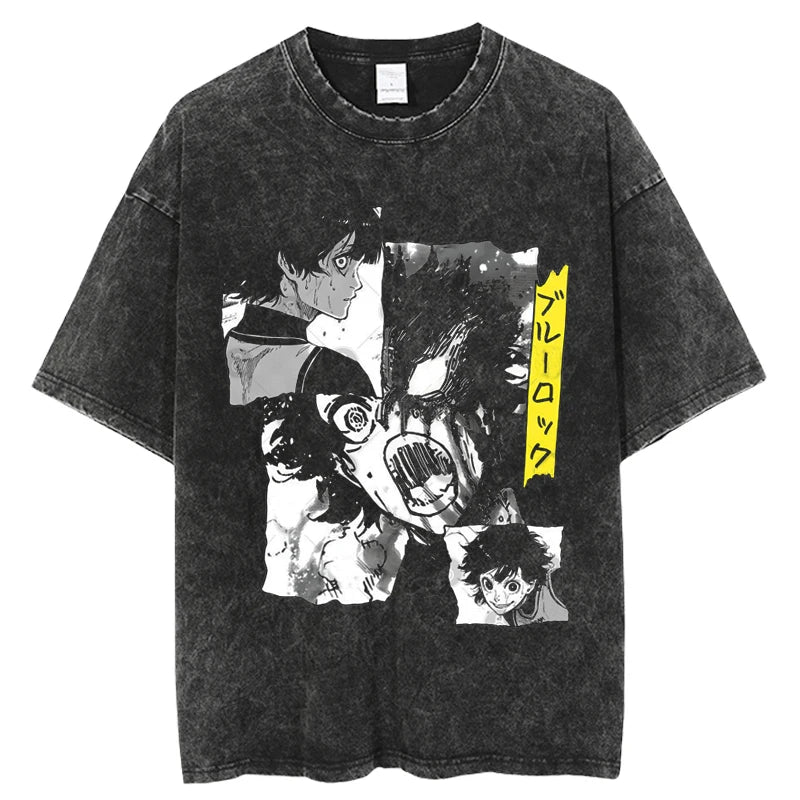 Blue Lock Isagi Unleashed Oversized Vintage T-Shirt