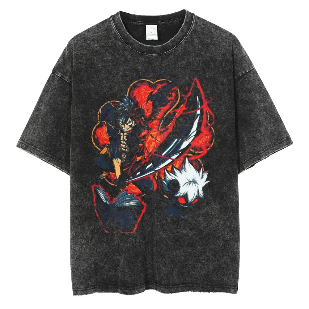 Black Clover Yuno Wind Spirit Vintage T-Shirt