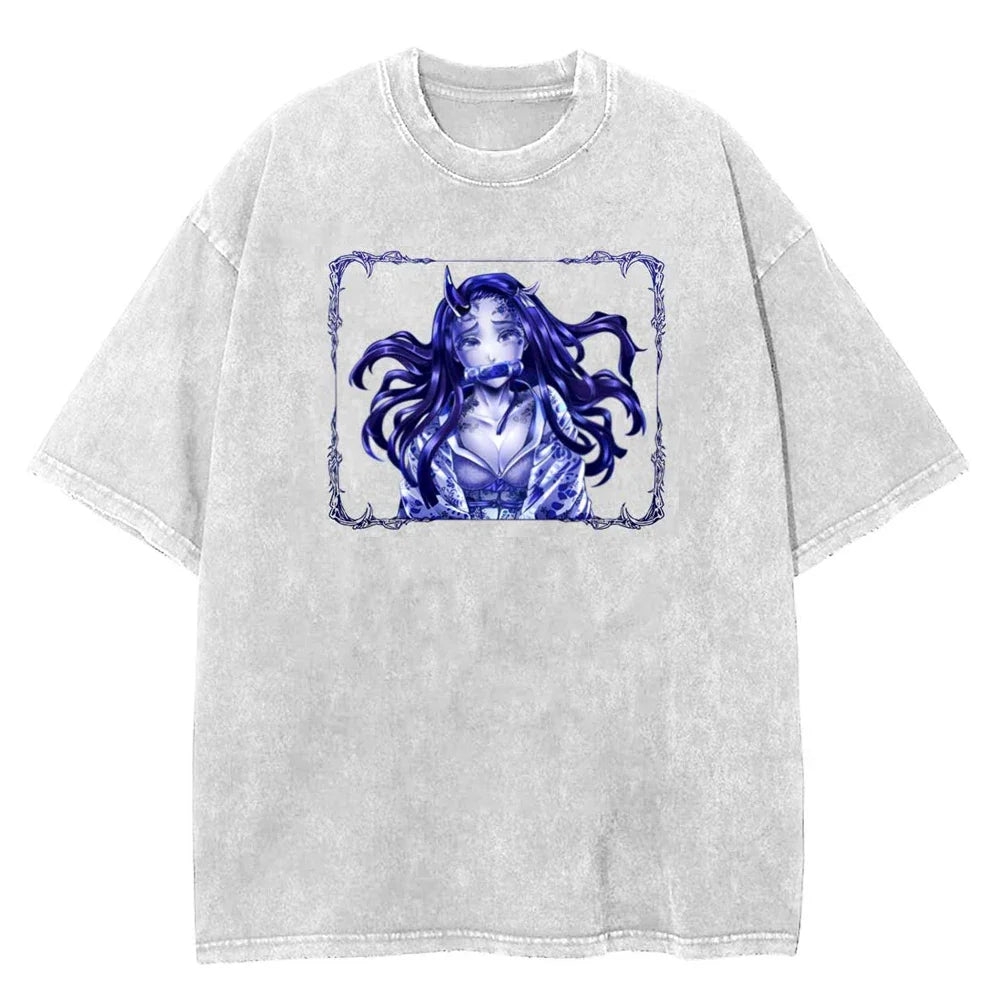 Demon Slayer Nezuko Fierce Defender Oversized Vintage T-Shirt