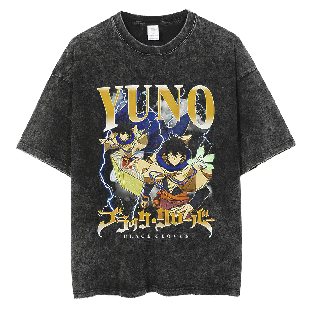 Black Clover Yuno Wind Magic Vintage T-Shirt