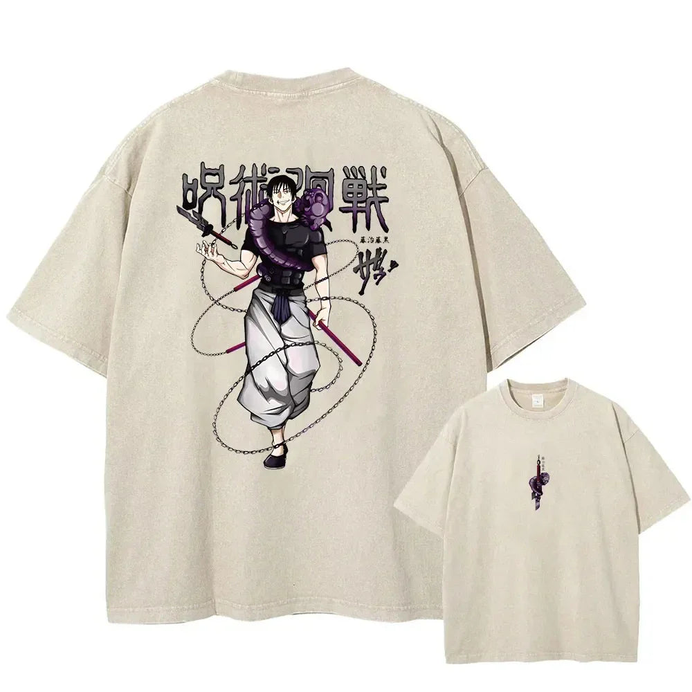 Jujutsu Kaisen Toji Fearless Combatant Oversized Vintage T-Shirt