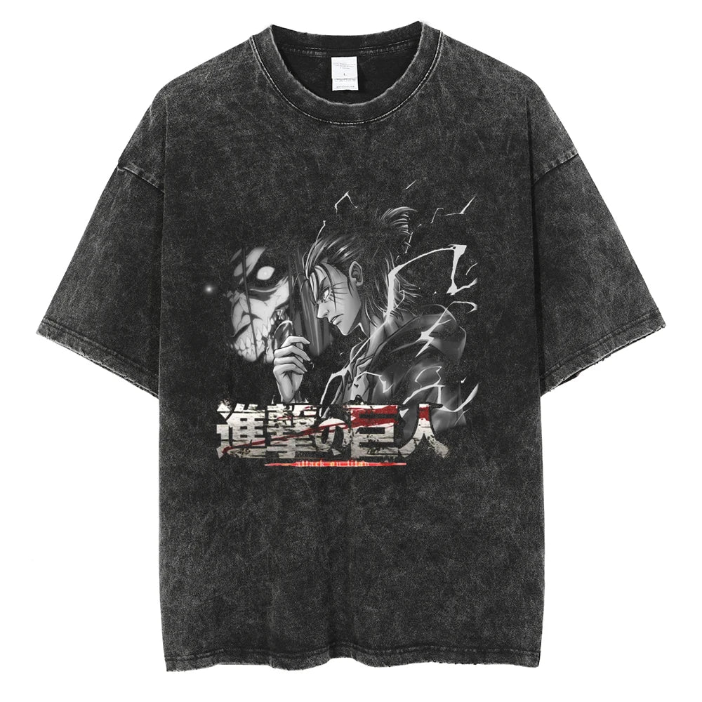 Attack on Titan Freedom's Fight Oversized Vintage T-Shirt