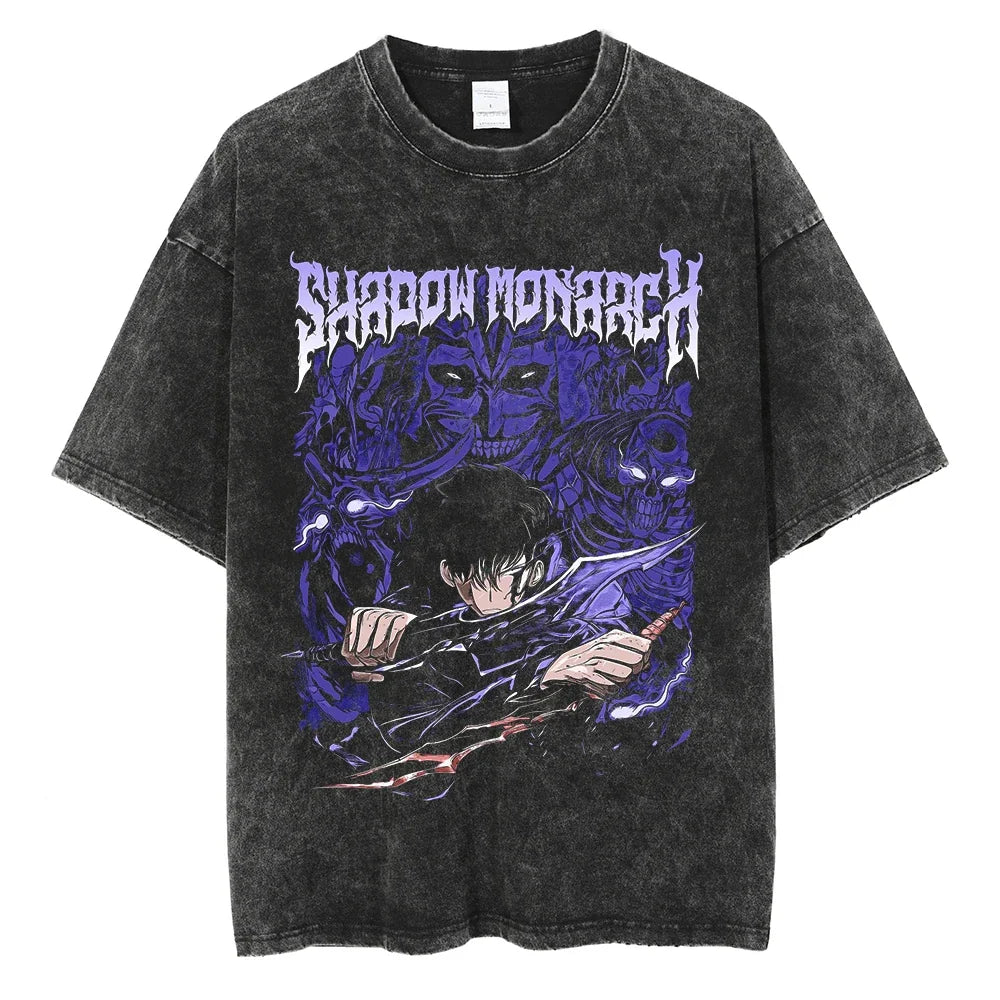 Solo Leveling Sung Suho Shadow Legacy Vintage T-Shirt