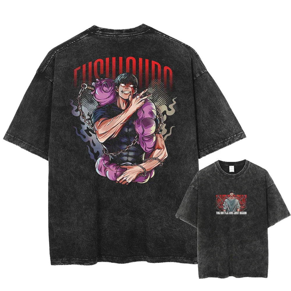 Jujutsu Kaisen Toji's Shadow Oversized Vintage T-Shirt