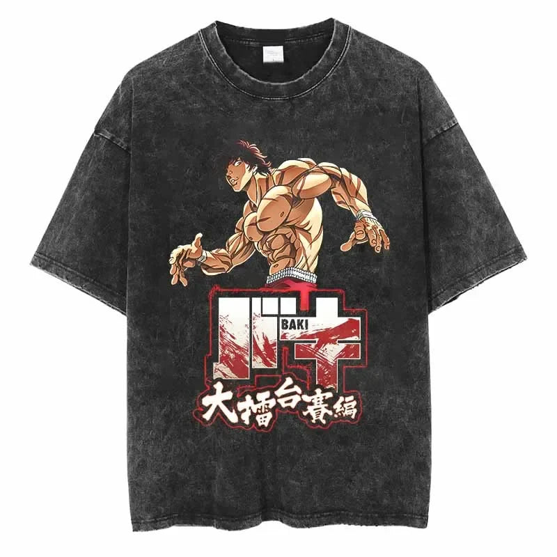 Baki Fighting Legend Oversized Vintage T-Shirt