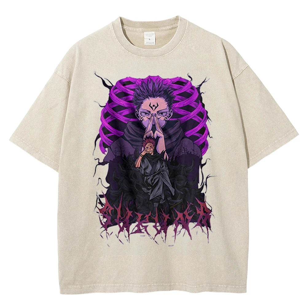 Jujutsu Kaisen Sukuna Demonic Terror Vintage T-Shirt
