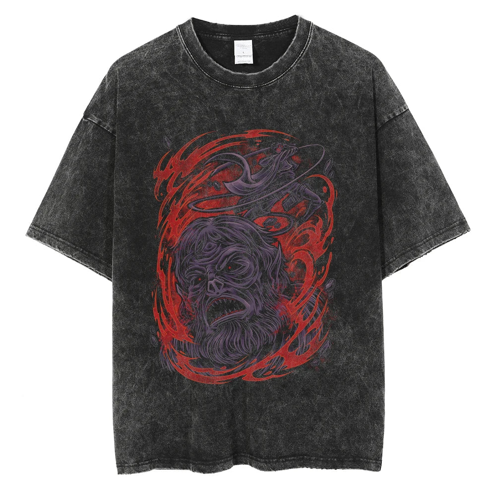 Attack on Titan Wall Titans Threat Vintage T-Shirt