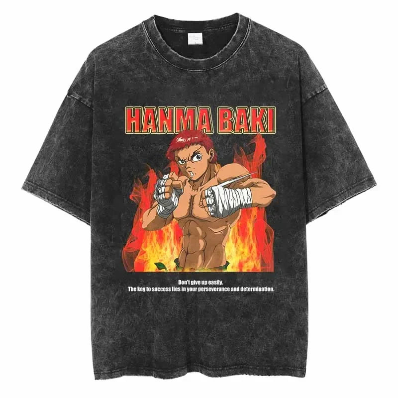 Baki Champion Fighter Oversized Vintage T-Shirt