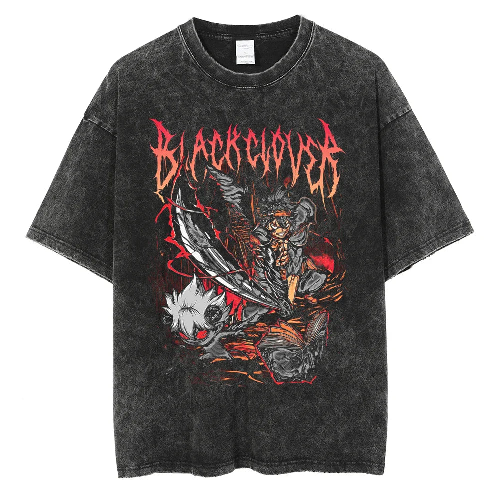 Black Clover Clover Kingdom Defense Force Vintage T-Shirt
