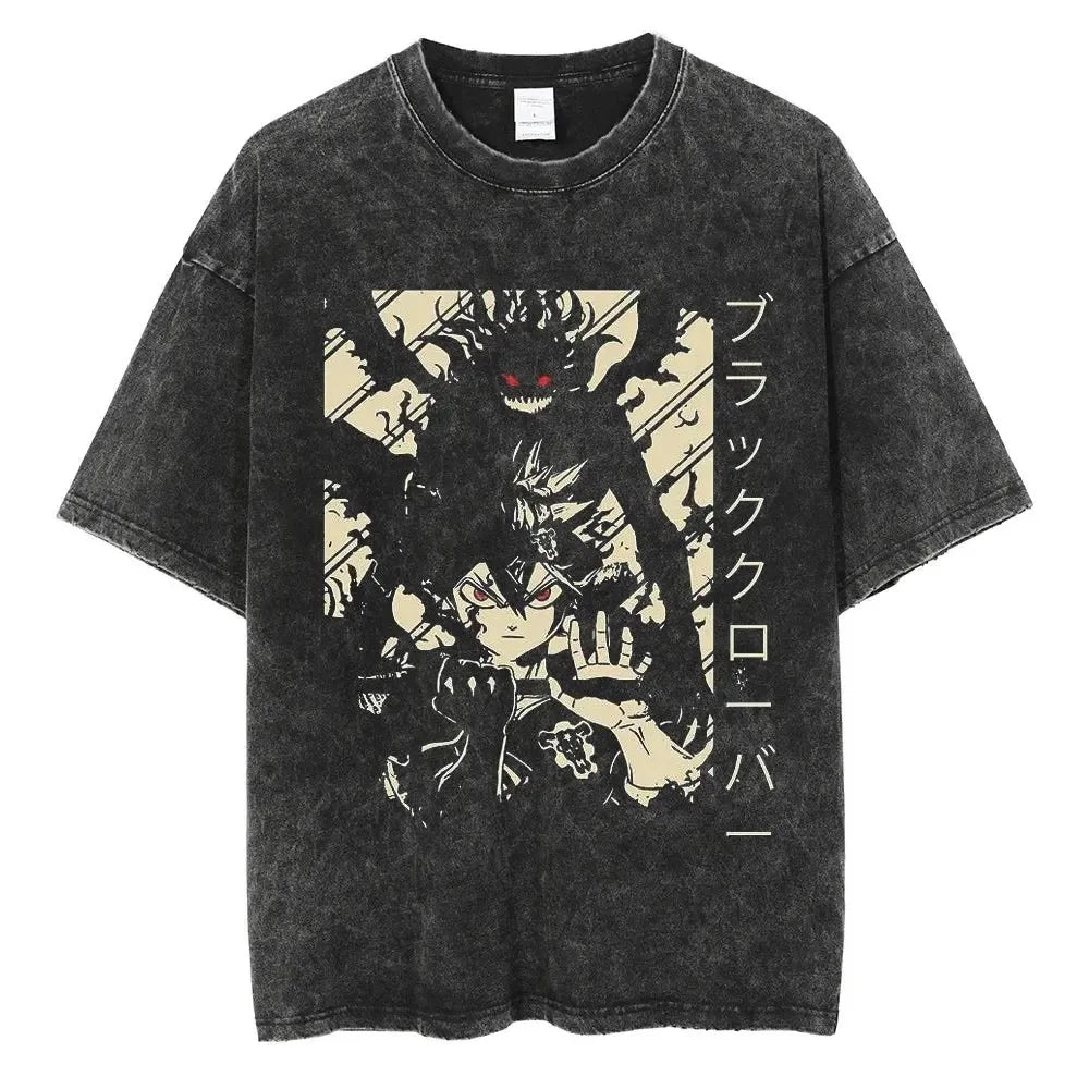 Black Clover Asta Anti-Magic Swordsman Vintage T-Shirt