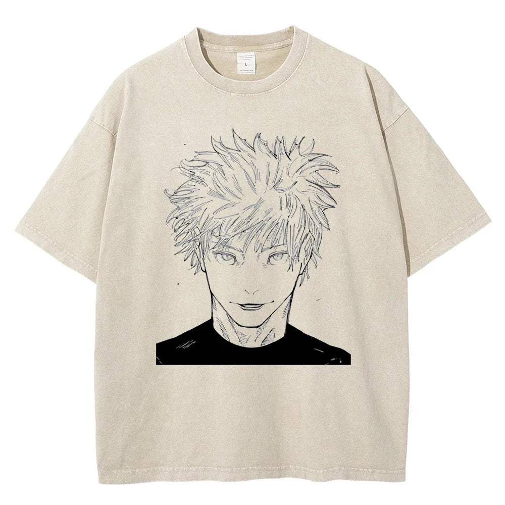 Jujutsu Kaisen Gojo Infinity Master Oversized Vintage T-Shirt