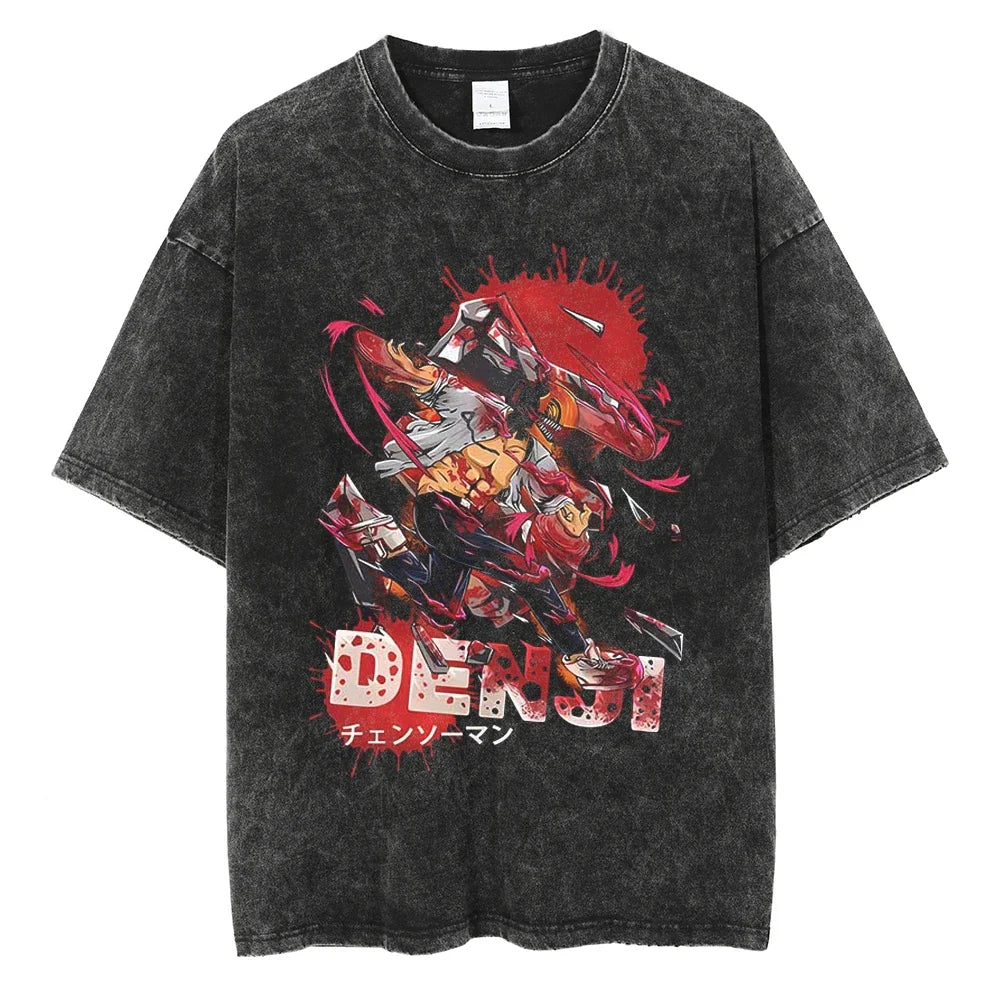 Chainsaw Man Denji Chainsaw Fiend Vintage T-Shirt