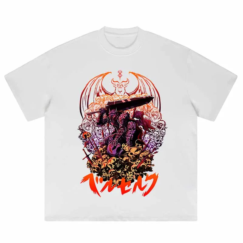 Berserk Iron Swordsman Oversized Vintage T-Shirt