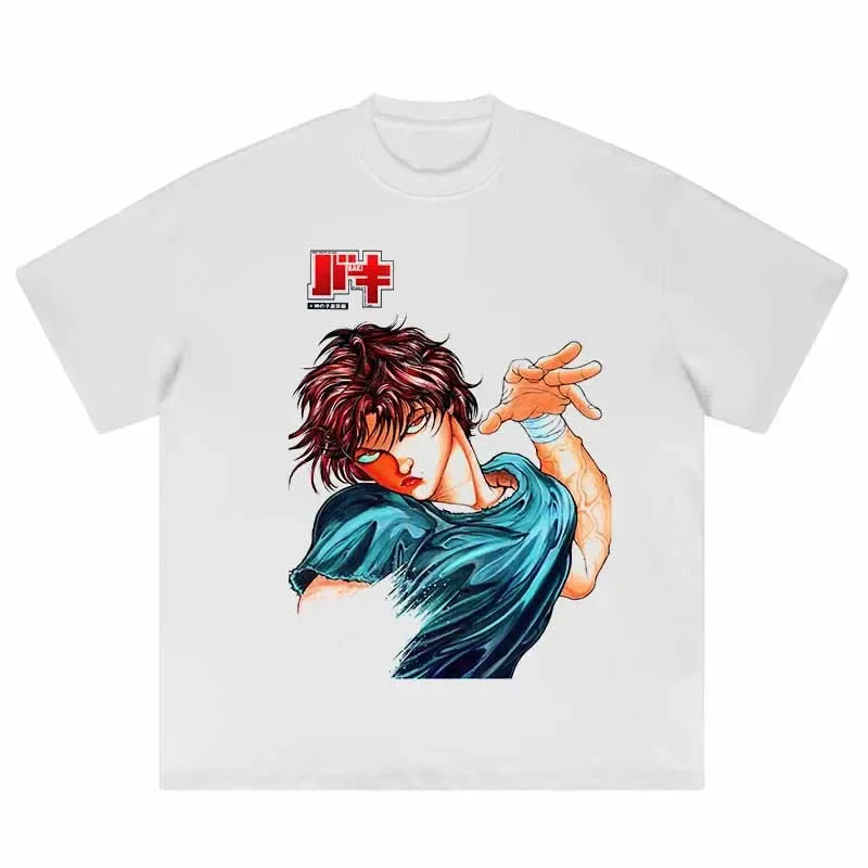 Baki Combat Master Oversized Graphic T-Shirt