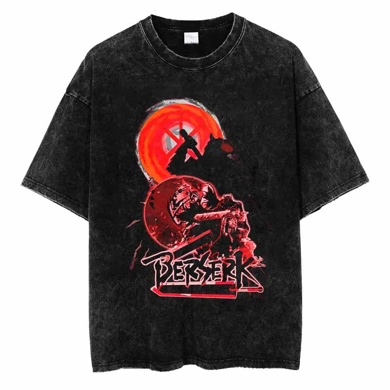 Berserk Cursed Warrior Oversized Vintage T-Shirt