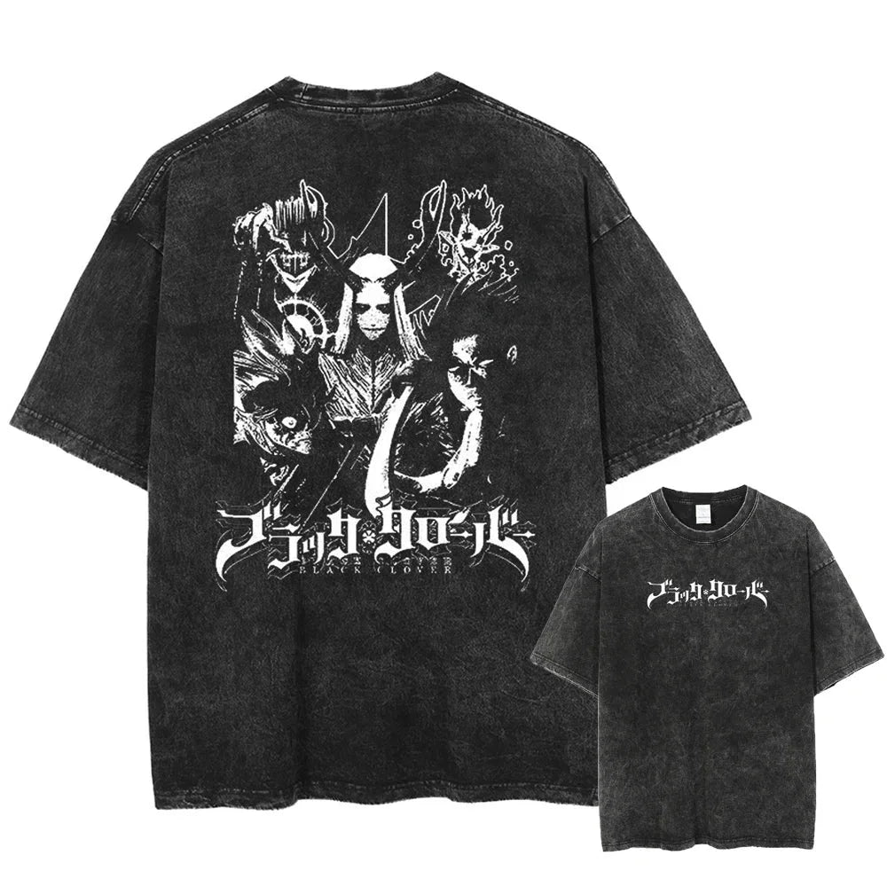 Black Clover Asta Dark Transformation Oversized Vintage T-Shirt