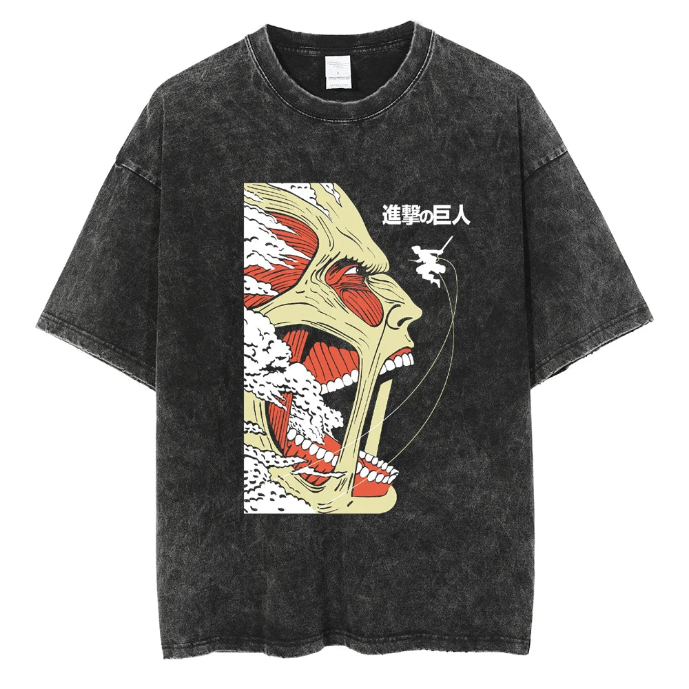 Attack on Titan Wall Titans Awakening Vintage T-Shirt
