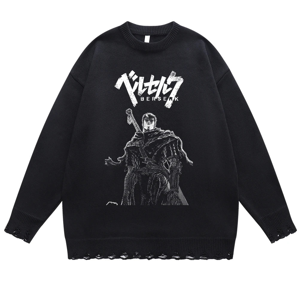 Berserk Guts's Might Handknit Sweater