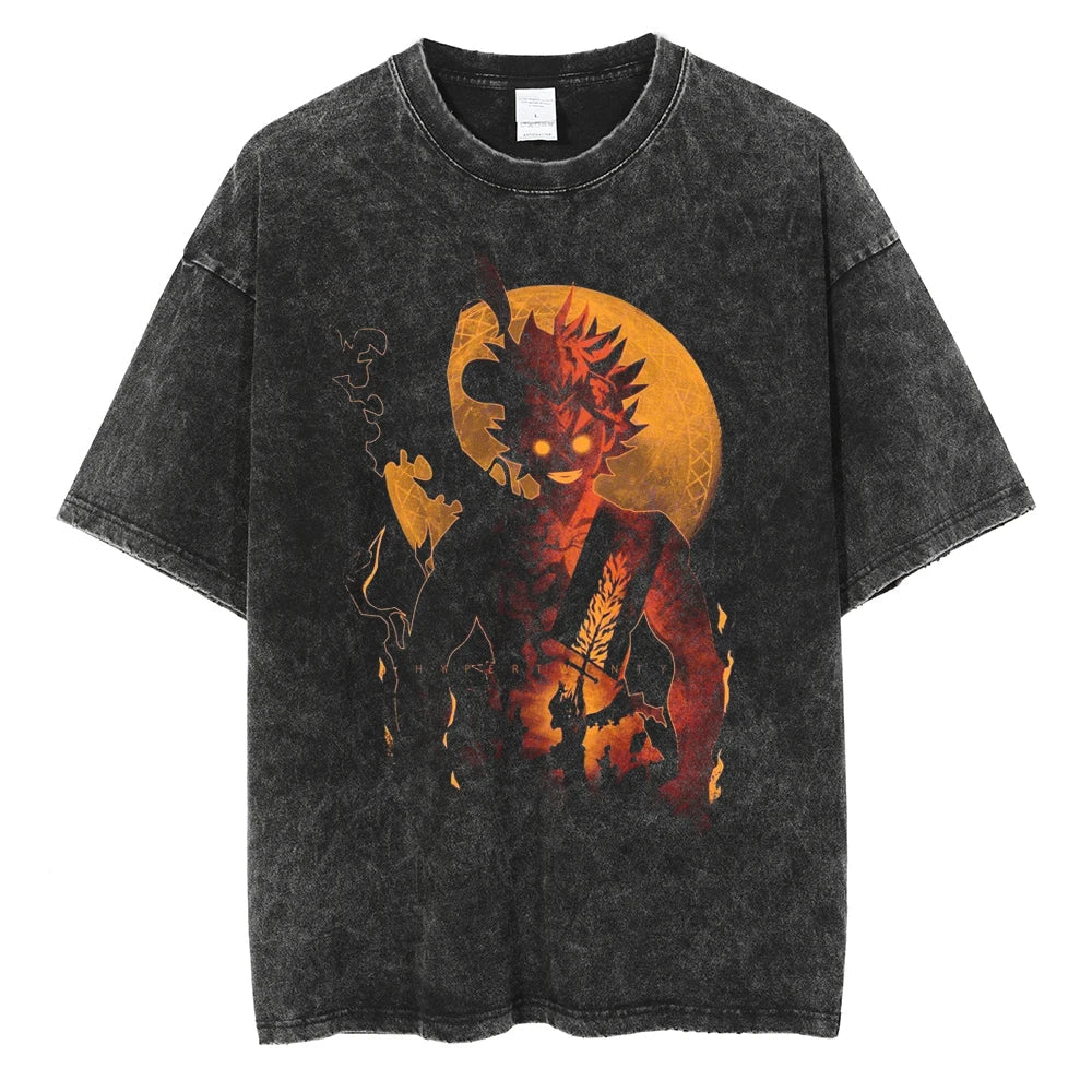 Black Clover Asta Unyielding Determination Vintage T-Shirt